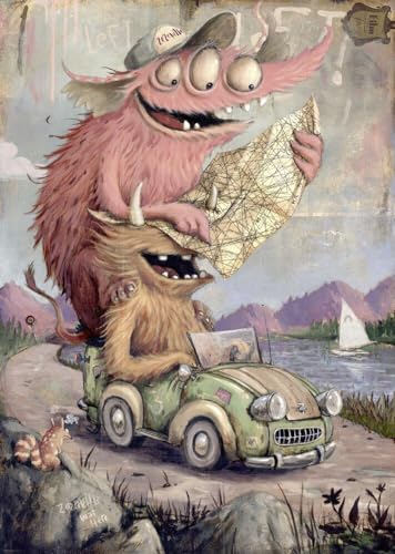 Heye Road Trippin' Zozoville 2000 Piece Jigsaw Puzzles, Multicoloured - Image 5